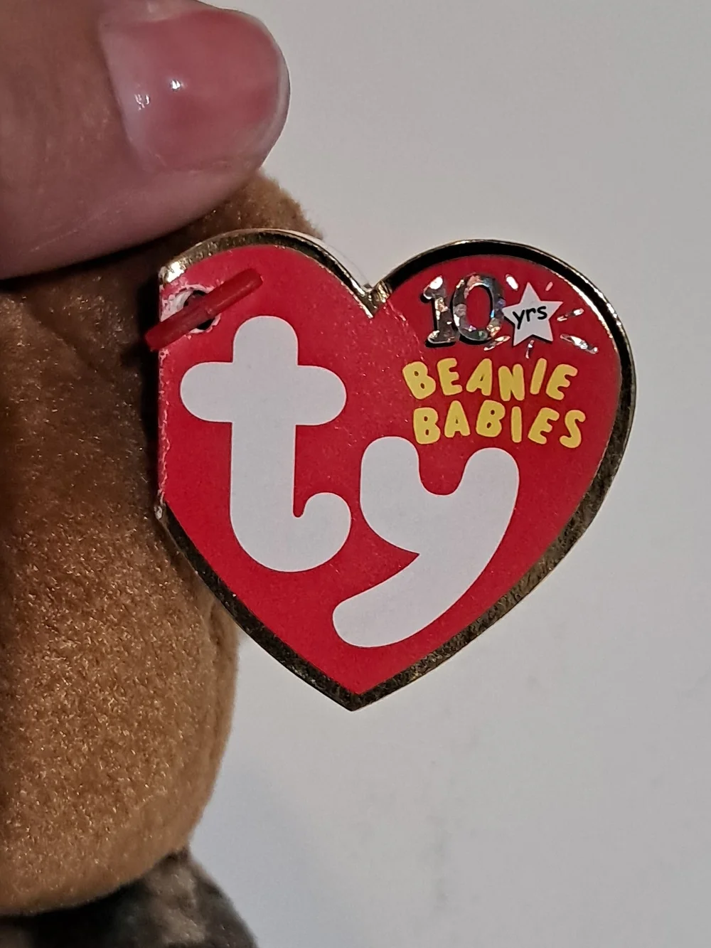TY Hero Brown Plush Beanie Baby - Brown